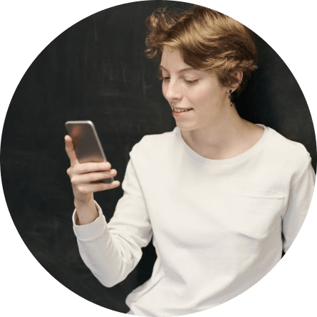 phone photo with boy